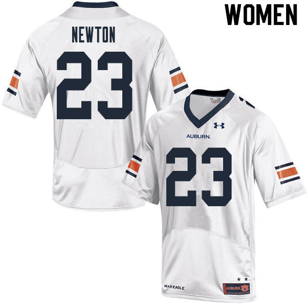 Women #23 Caylin Newton Auburn Tigers College Football Jerseys Sale-White